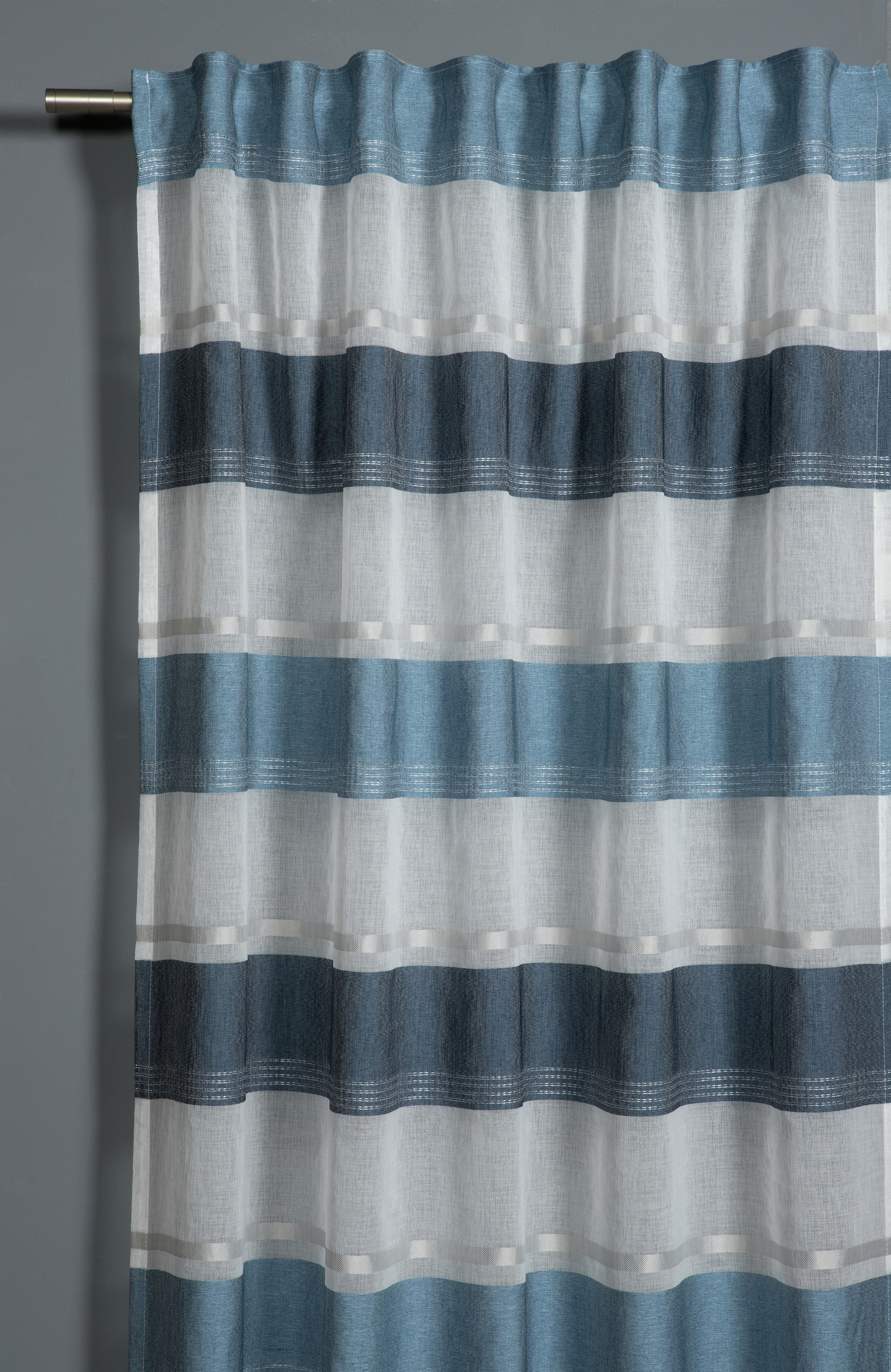 Gardinia Schal m Gdba Strei 140x245 bl Produktabbildung