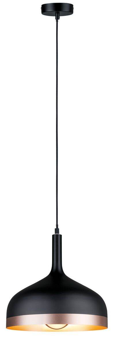 Paulmann Pendelleuchte Neordic Embla | 1-flammige Hängelampe in Schwarz und Kupfer | Skandinavisch Produktabbildung