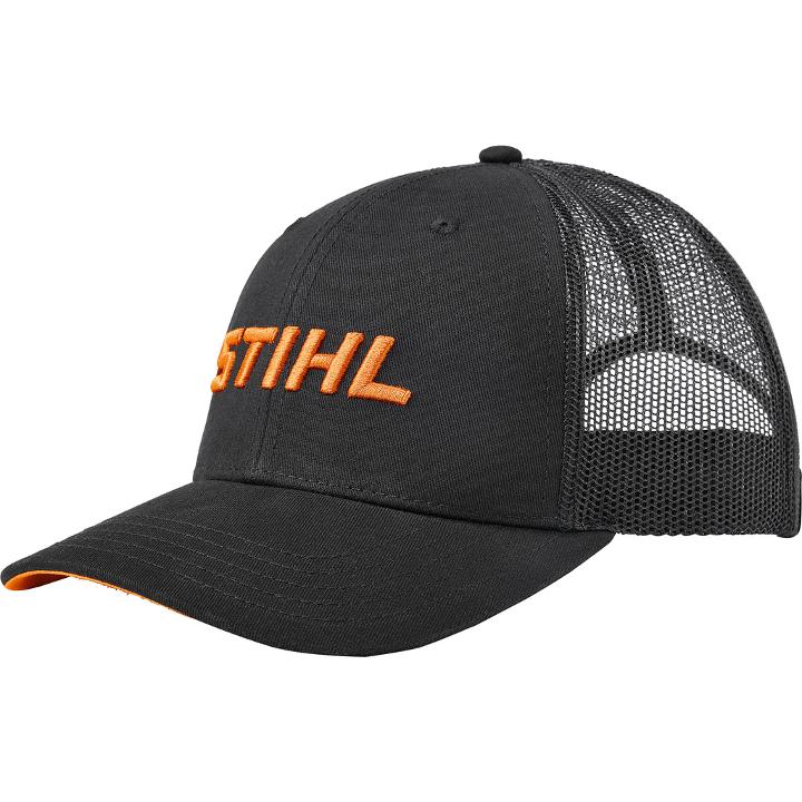 STIHL Baseballmütze mit grosser Stickerei, schwarz|orange Produktabbildung