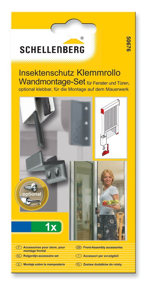 Schellenberg Wandmontage-Set für Insektenschutz-Klemmrollos Produktabbildung 1