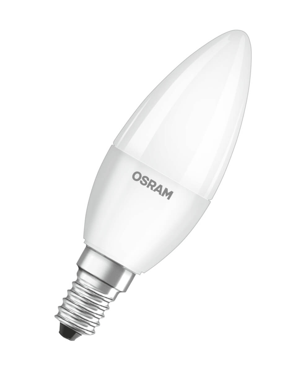 Osram 10er LED Base Classic B 40 FR, 5W = 40W, 470 lm, E14, Warmweiß (2700 K), matt, Kerze Produktabbildung 5
