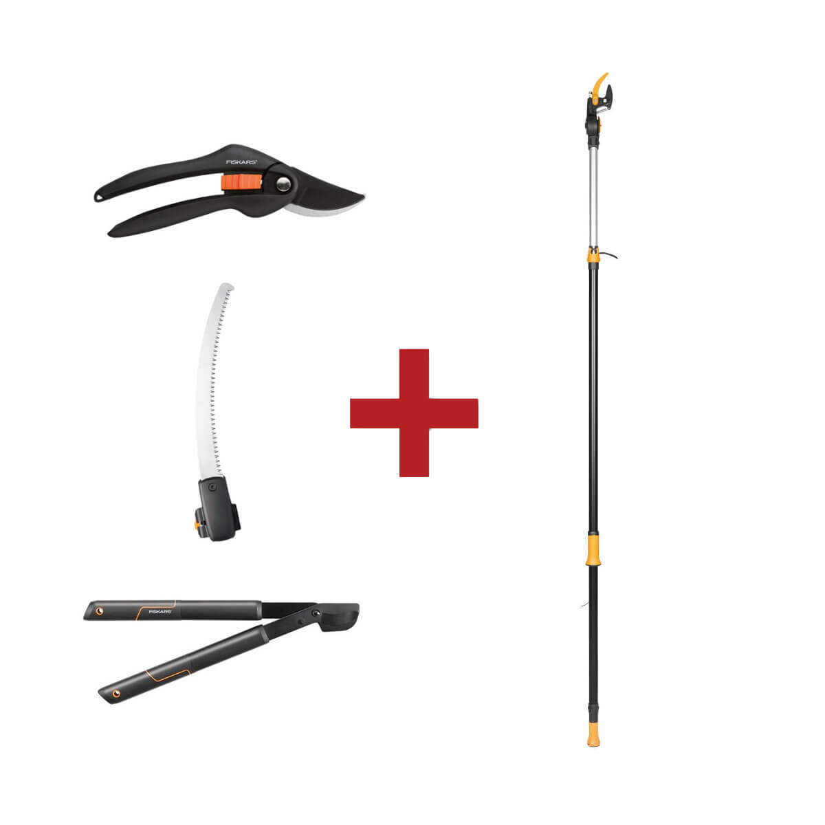 Fiskars Set Schneidgiraffe UPX86 + Baumsäge + L28 & P26 Scheren Produktabbildung 1