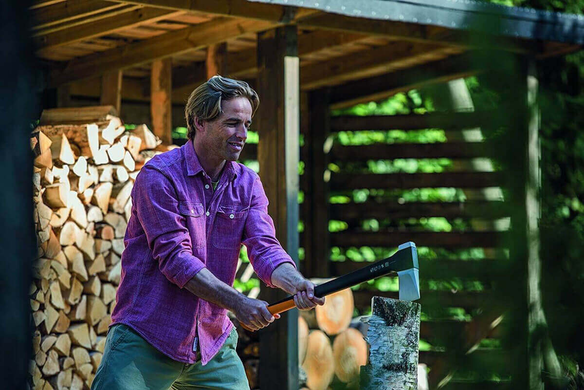 Fiskars Set: Spaltaxt X17 + Schere + Spalthammer XXL Produktabbildung 8