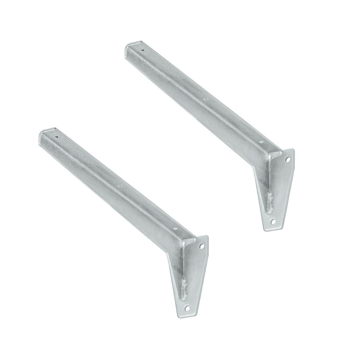 2 x siwitec L-Profil-Konsole verzinkt 480 x 130 x 65 mm, Regalwinkel 75kg Traglast, Schwerlastträger Produktabbildung