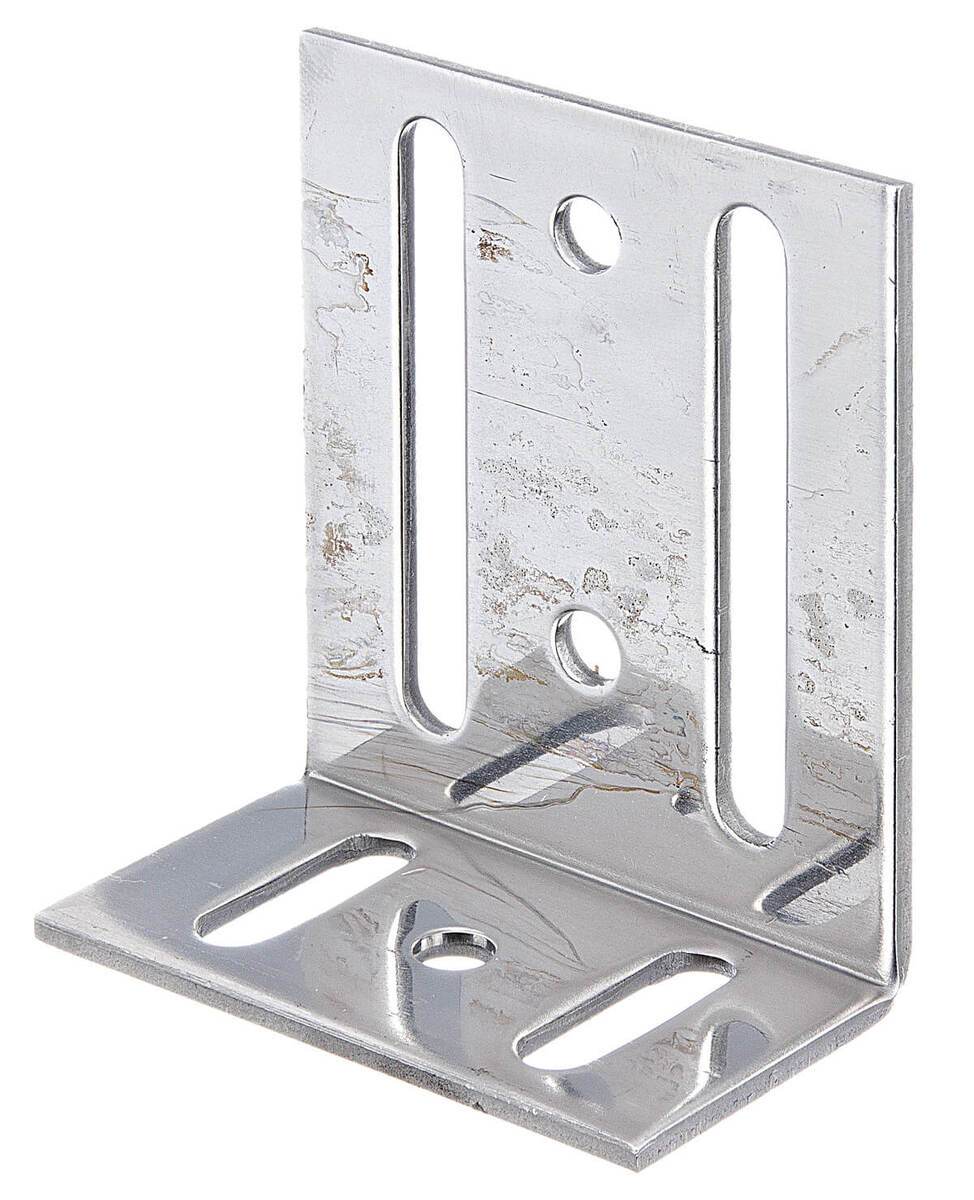 Alberts Verstellwinkel, 35 x 75 x 65 mm, Edelstahl, zum Aufschrauben Produktabbildung