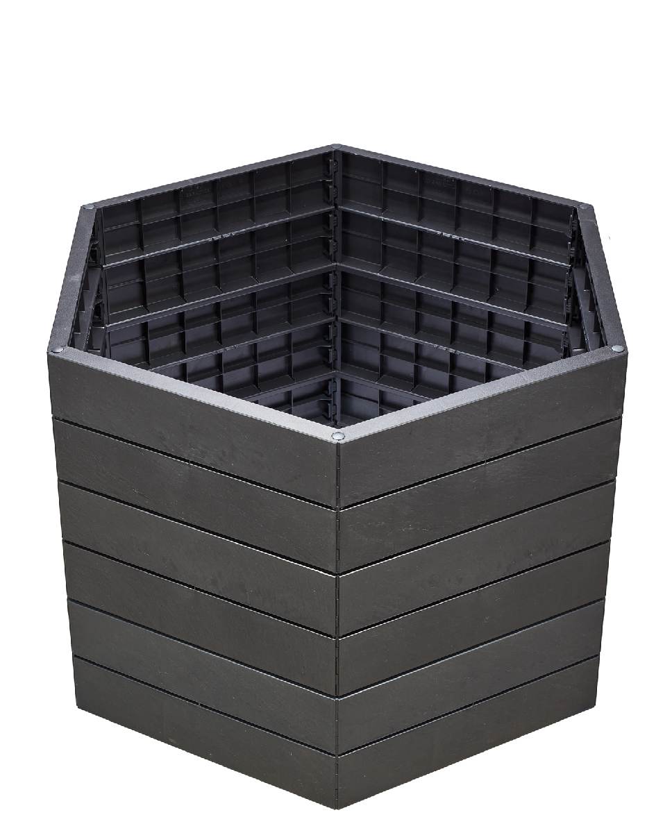 GARANTIA ERGO Hochbeet Kunststoff L75 Anthrazit Garten Pflanzbeet Gemüsebeet Produktabbildung