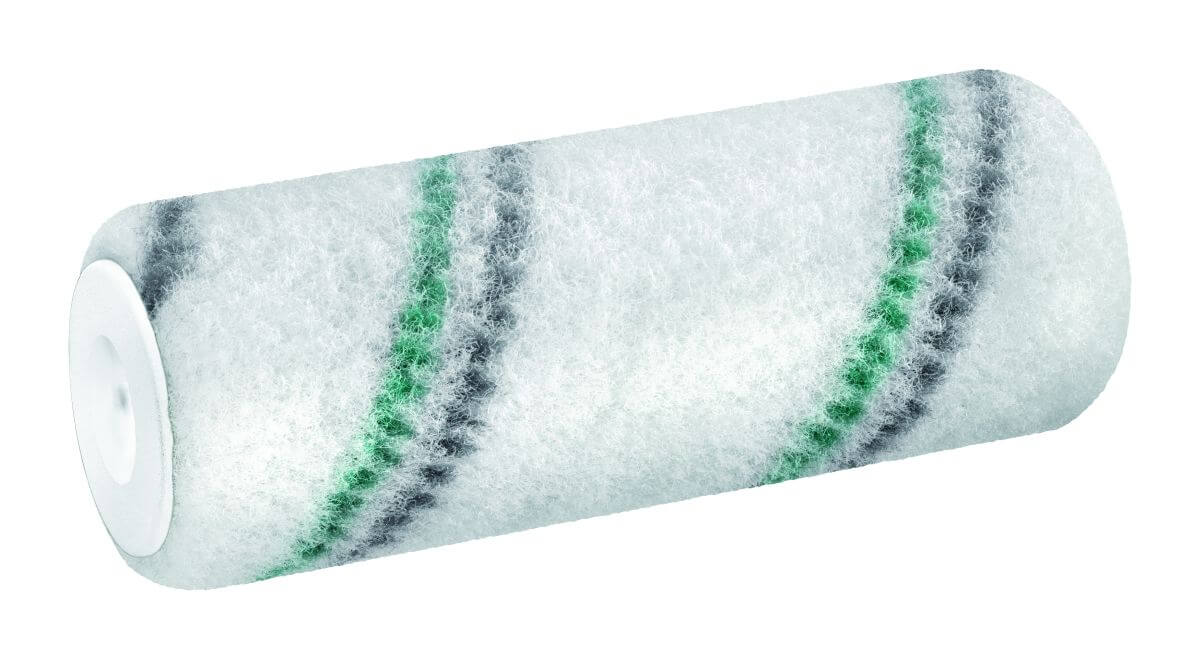 2A-Ware Lasur-Walze 12 cm Grün-Grau | Für glatten Untergrund Produktabbildung 1