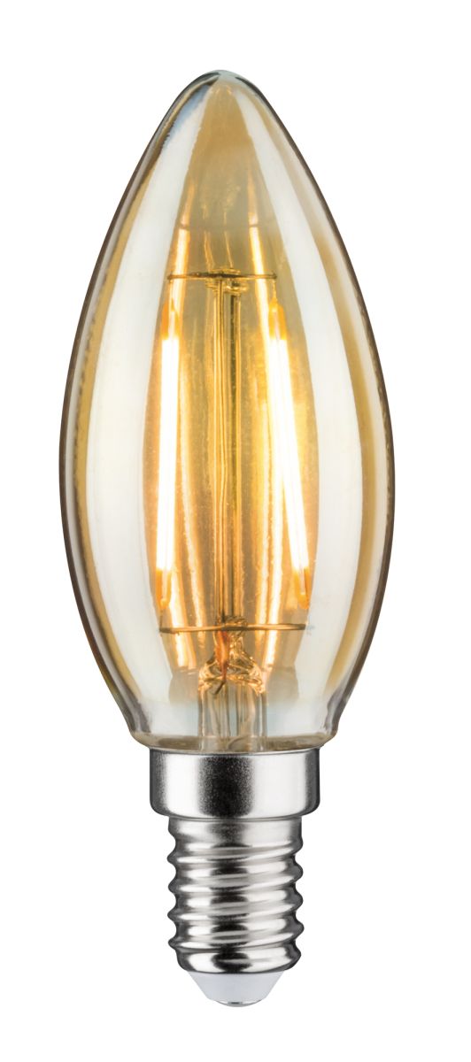 Paulmann LED Vintage-Kerze 2W = 16,2W, 160 lm, E14, Gold, Goldlicht (1700 K) Produktabbildung