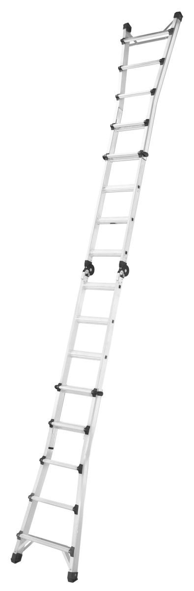 Hailo M80 Alu-Multifunktions-Teleskopleiter in verschiedenen Größen, 4-teilig & zusammenschiebbar Produktabbildung 3