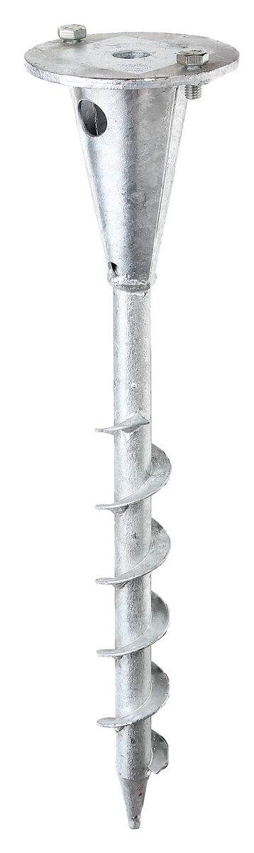 Alberts Einschraub-Bodenhülse mit Platte, Feuerverzinkt | für unterschiedliche Halterungen mit Ø-100 mm Produktabbildung