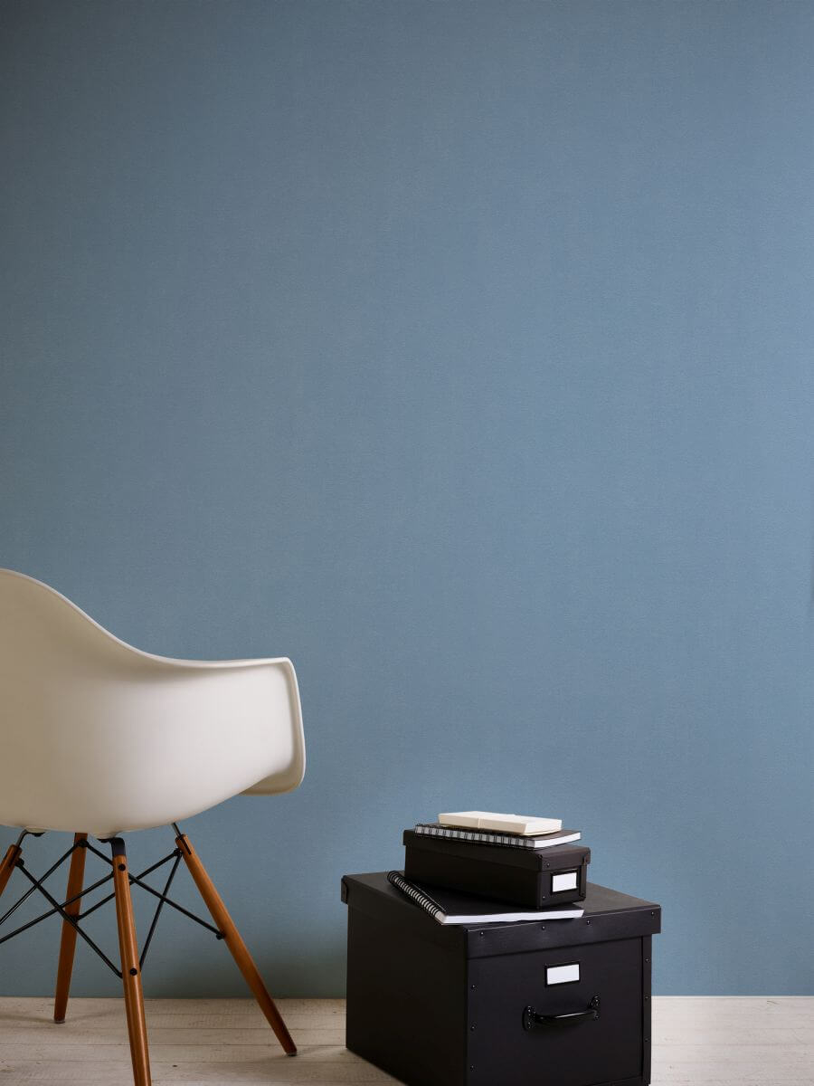 AS Creation Tapete Blooming Blau | Einfarbige Tapete | Unifarben Produktabbildung 3