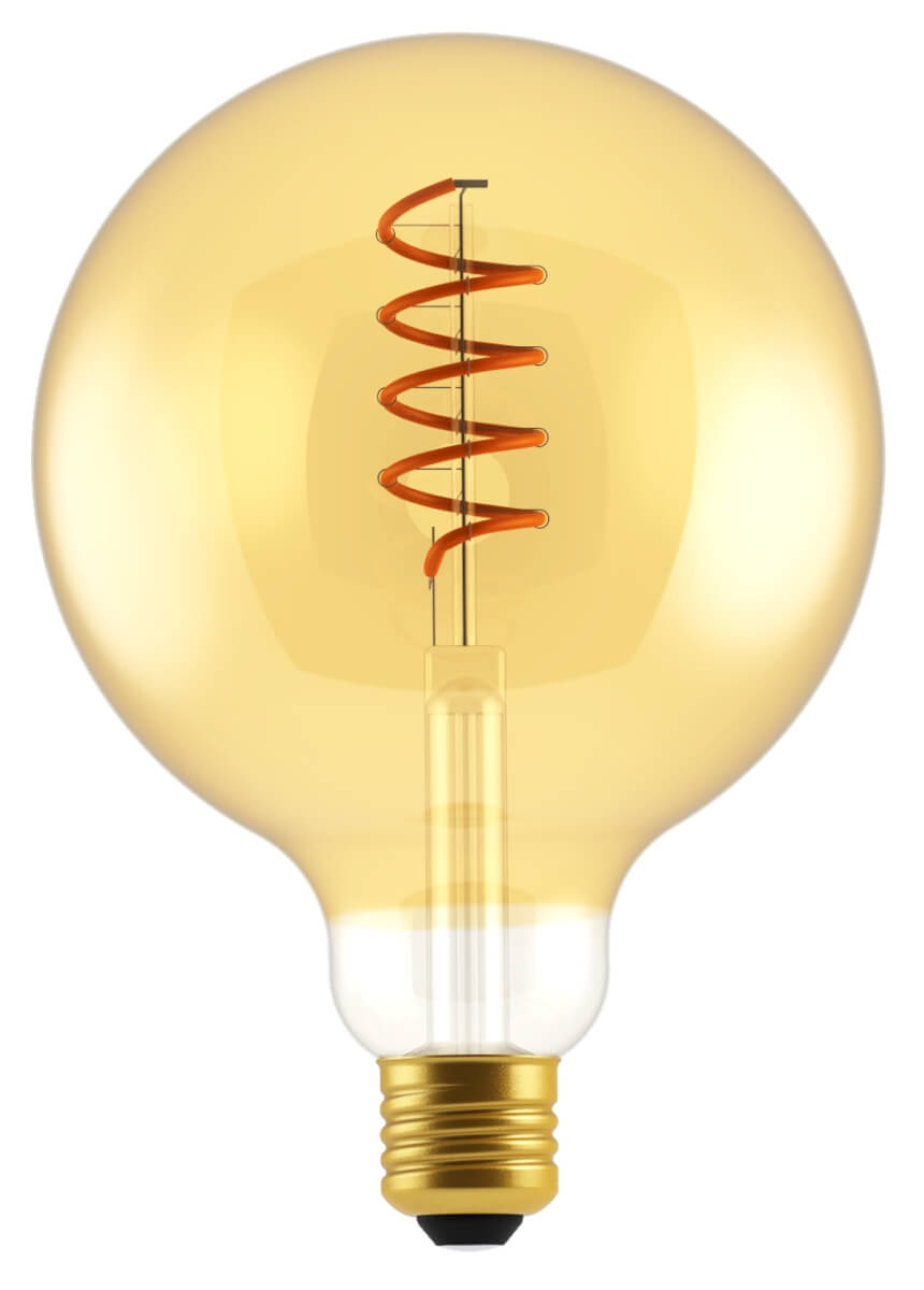 Blulaxa Filament Vintage Globelampe 125mm, 5W = 25W, E27, 250 lm, extra Warmweiß (1800 K) Produktabbildung 1