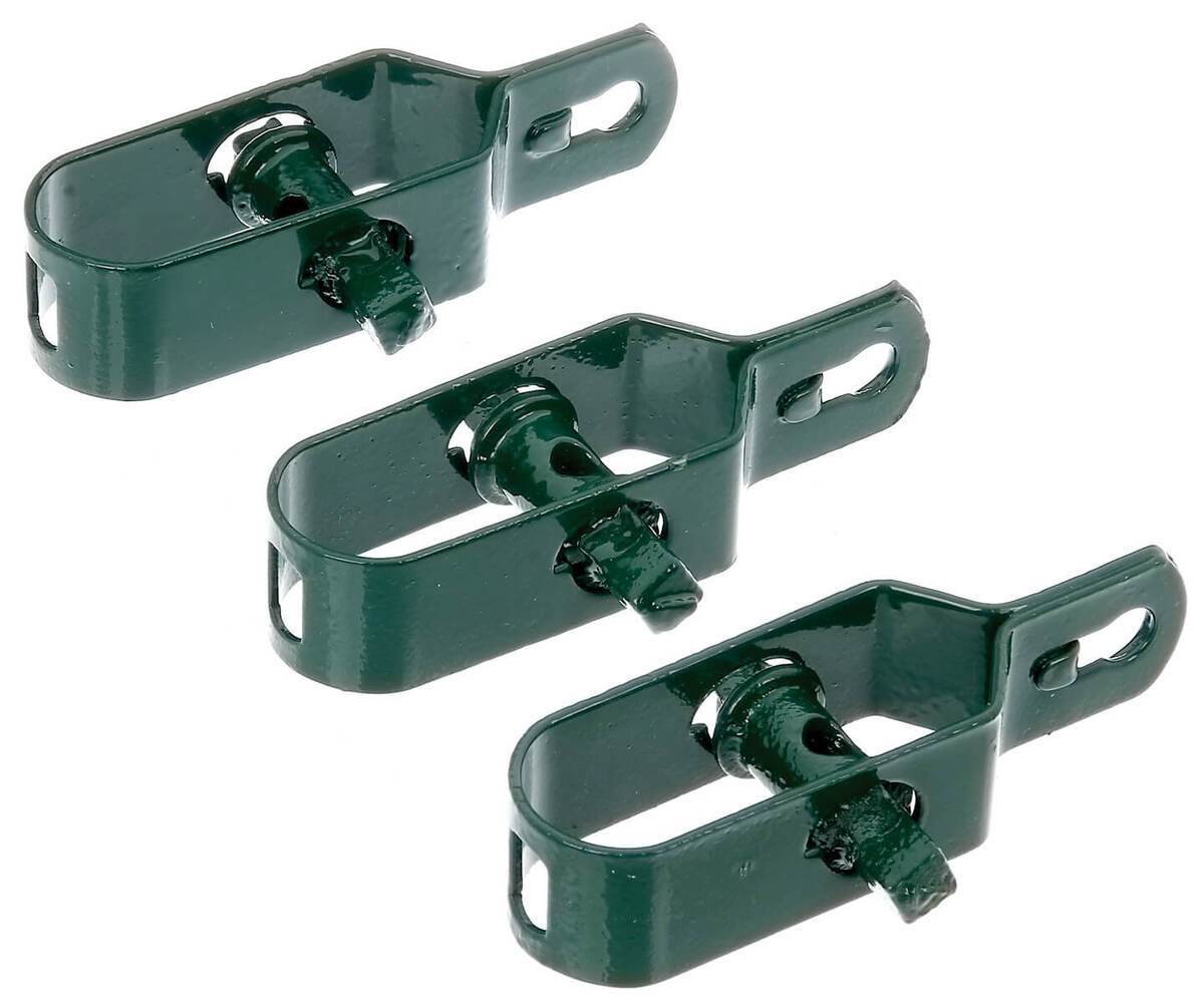 Alberts Drahtspanner in Grün, Grösse 2, Aluminium-Zaunspanner 100 mm, Farbe Grün RAL 6005, 3 Stück Produktabbildung 1