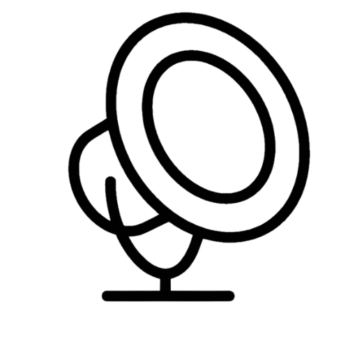 Ein einfaches Symbol eines Megafons