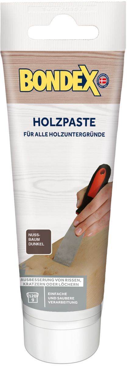 BONDEX Holzpaste 120-150g, verschiedene Farben, füllt Löcher, Fugen & Risse Produktabbildung
