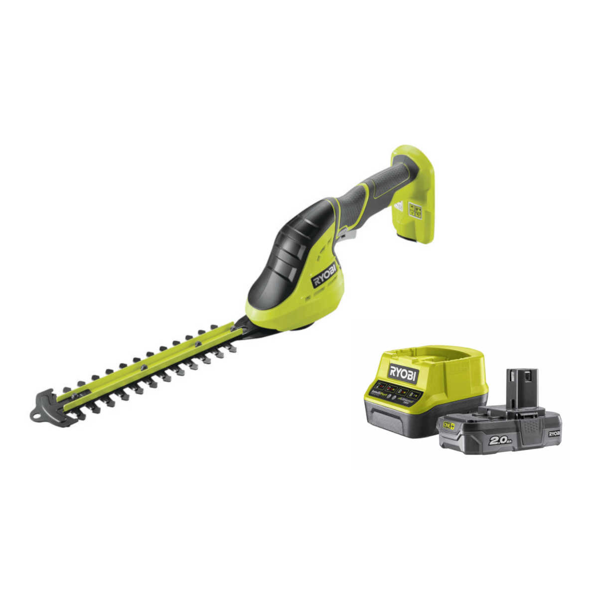 Ryobi 18 V  Akku Grasschere & Strauchschere mit Akku + Ladegerät OGS1822 Produktabbildung 1