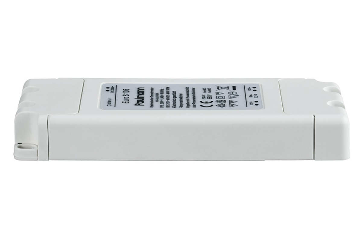 Paulmann Trafo | VDE Flat Elektroniktrafo | 35 - 105 W | 230|12V | 105VA | Weiß Produktabbildung 2