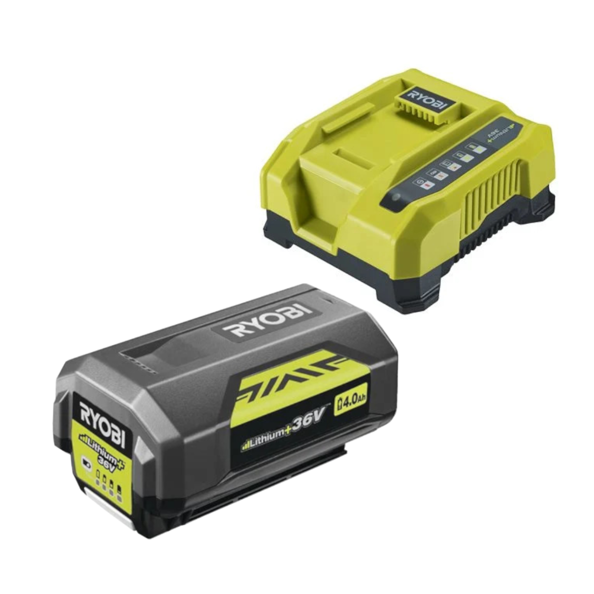 RYOBI RY36BC60A-140 36V Akku-Starterset mit 4,0 Ah Akku + Ladegerät für Einsteiger oder Ergänzung Produktabbildung