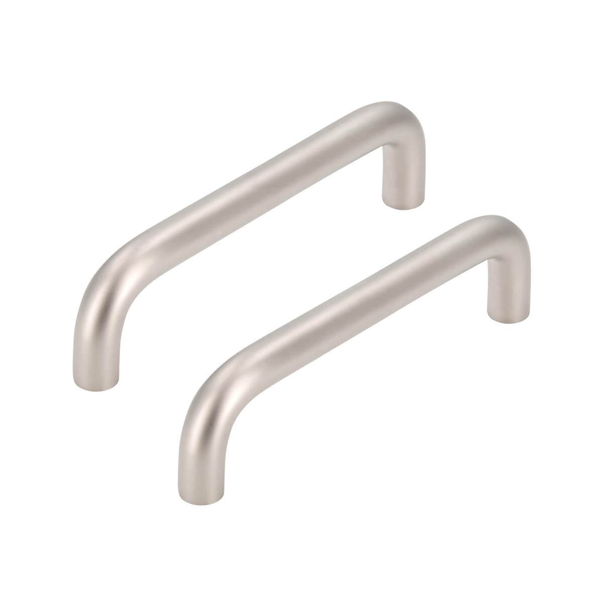 siwitec Möbelgriffe 6211 in Nickel matt, abgerundeter Griff, 2er-Set, Lochabstand 96 mm Produktabbildung 1