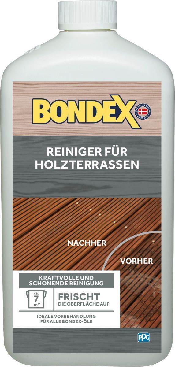 BONDEX Terrassen-Reiniger, 1 l, für hartnäckige Verschmutzungen von Holzterrassen, Holzauffrischung Produktabbildung