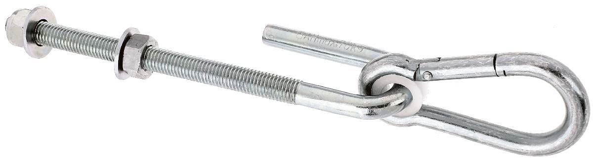Alberts Schaukelhaken 200 mm zum Durchschrauben, galvanisch verzinkt, M12 Gewinde Produktabbildung