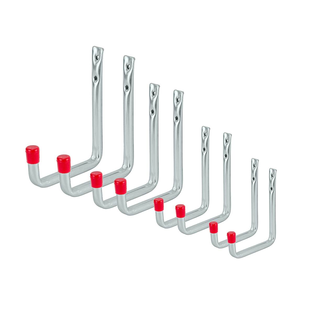 siwitec Wandhaken in U-Form im 8er Set mit verschiedenen Größen, verzinkte Haken Produktabbildung