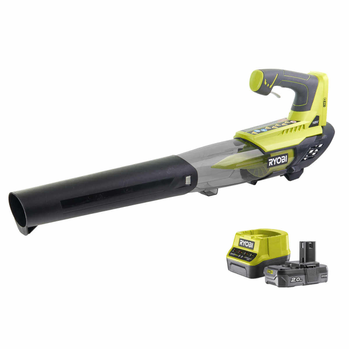 Ryobi Akku-Laubgebläse | 160 km|h | ONE+ 18 V OBL18JB | mit Akku + Ladegerät Produktabbildung 1