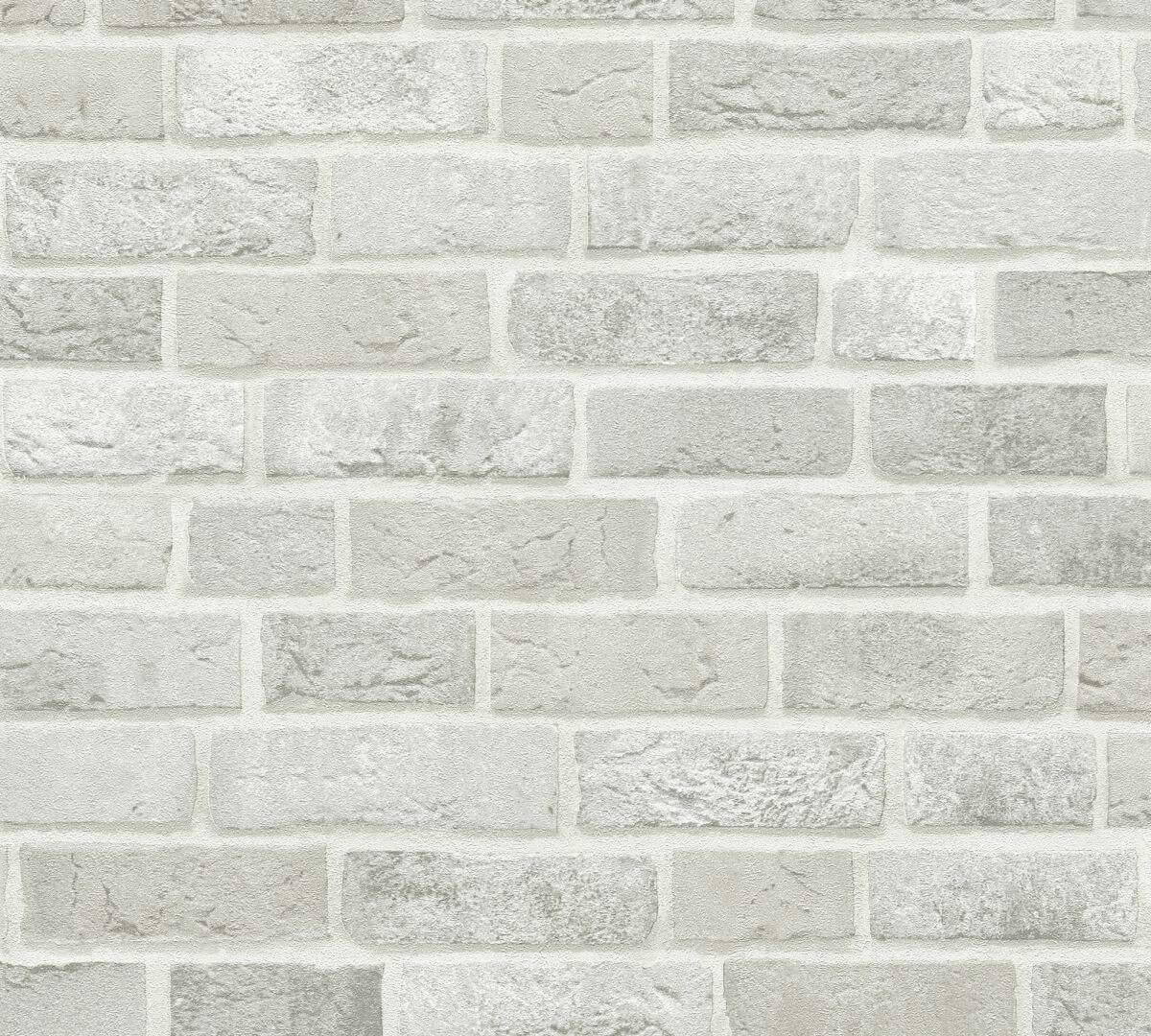 AS Creation Tapete | Steinoptik Grau Weiß | Trendwall Produktabbildung 1