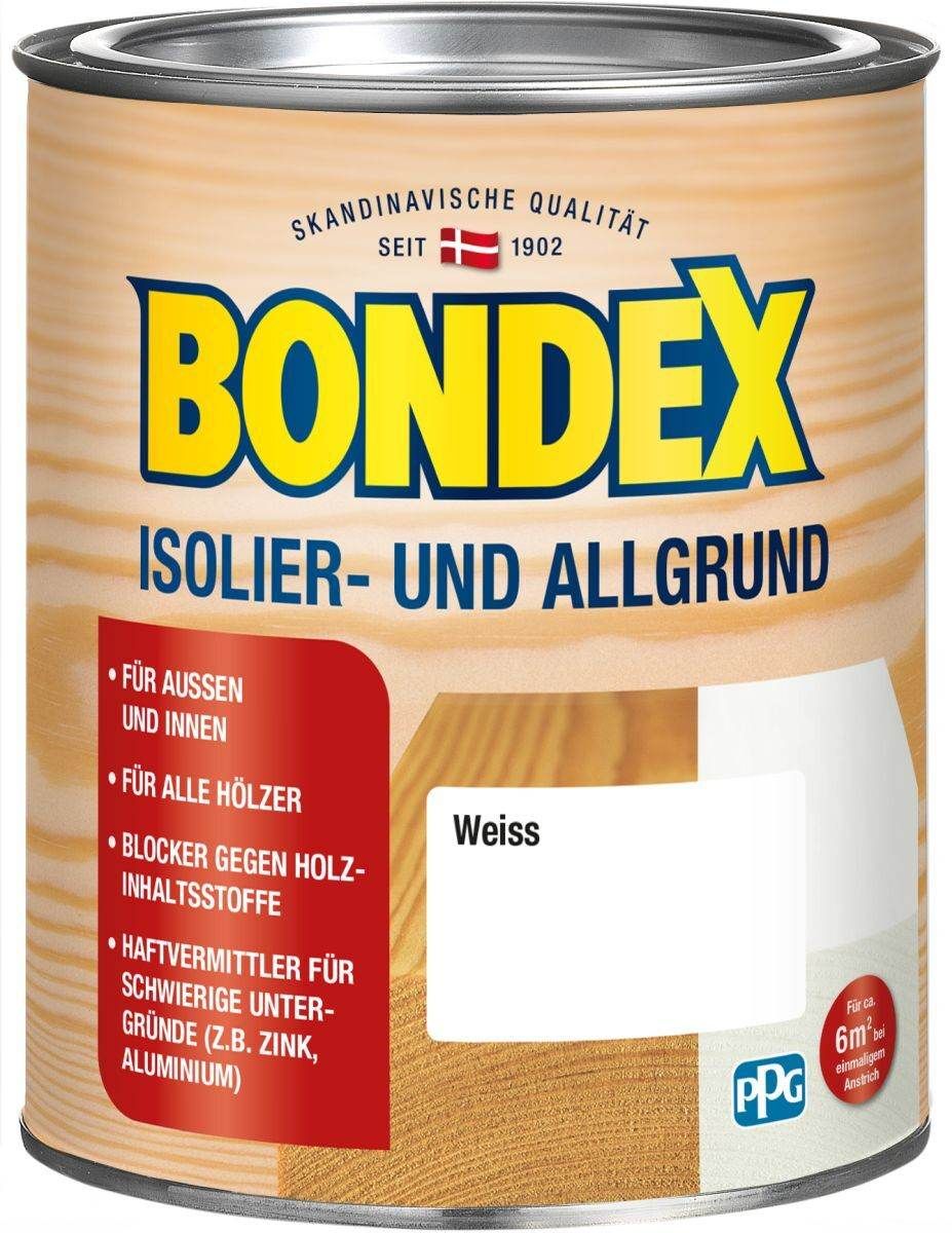 BONDEX Isolier- und Allgrund, Sperr- und Haftgrund, Größe 0,75 l, weiß Produktabbildung