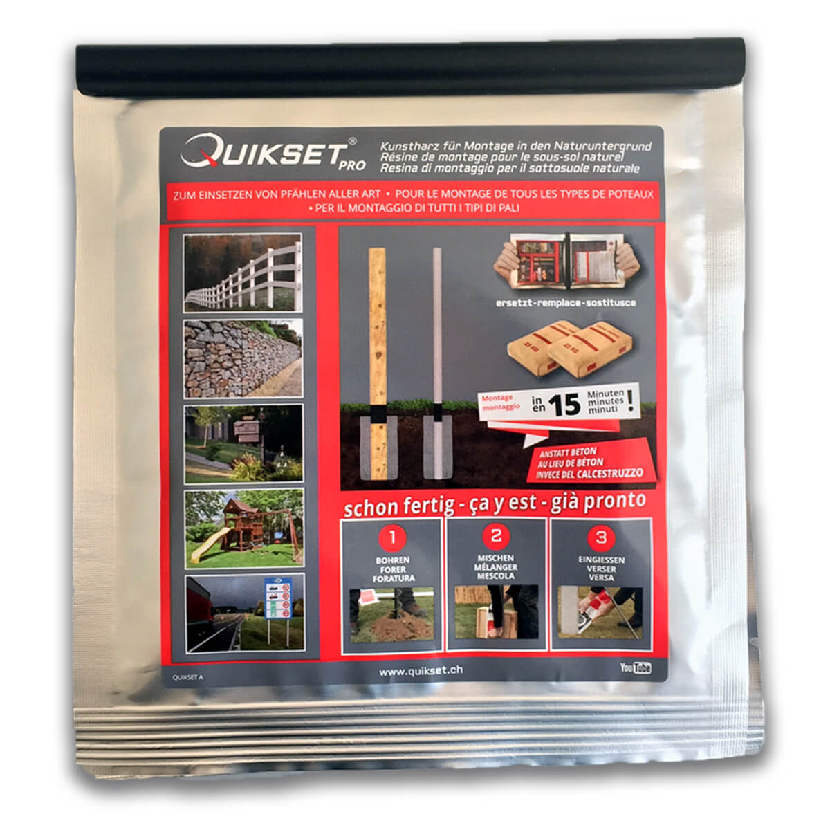 Quikset 2K Dübel für den Boden | Perfekt für Pfähle | Anmischen in 20 Sekunden Produktabbildung 1