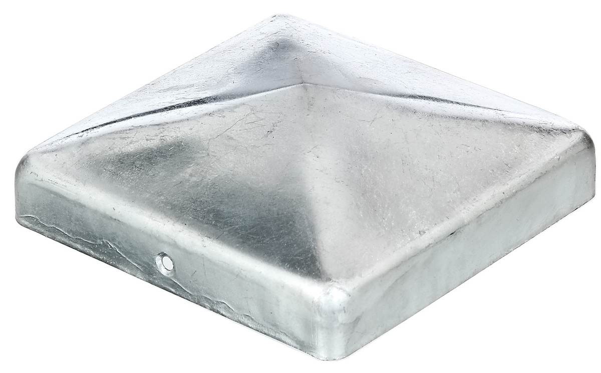 Alberts Pfostenkappe, flach, feuerverzinkt, 120 x 120 cm, Stahlkappe für Holzpfosten, Pfostenabdeckung Produktabbildung