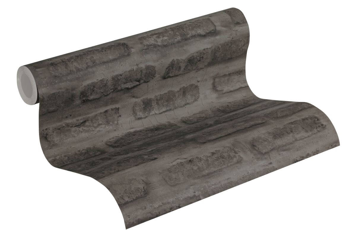 AS Creation Tapete | Steinoptik Schwarz Grau | New Walls Produktabbildung 3