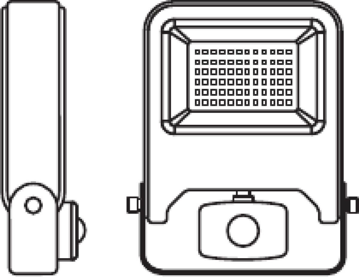 Ledvance Endura Flood Sensor - LED Fluterleuchten mit Sensor mit 4000 K, IP44, Dunkelgrau, 20 W Produktabbildung 5