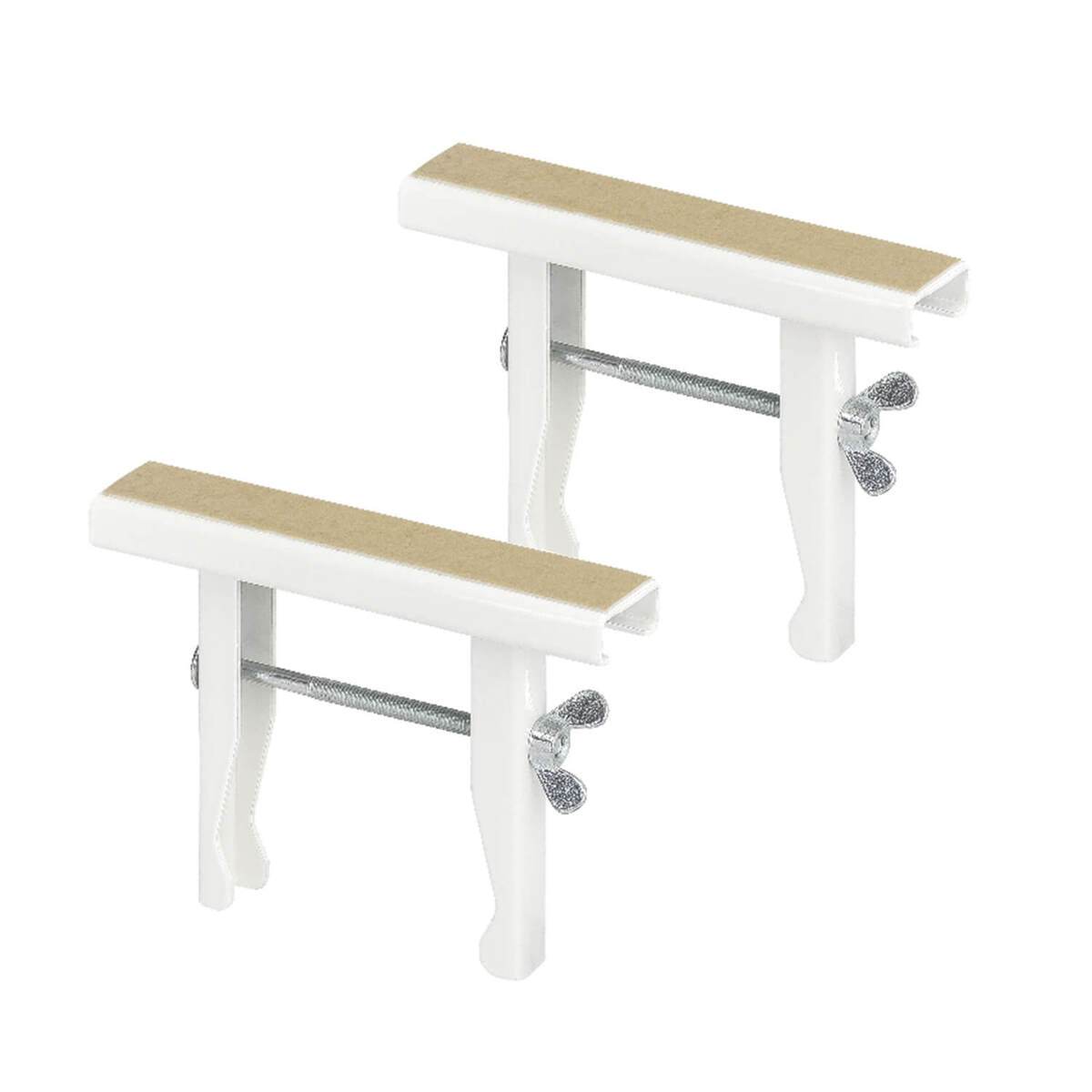 2 x siwitec Universal-Heizkörperkonsole weiß 150 x 32 x 1,25 mm, vormontiert, Heizkörperkonsole Produktabbildung