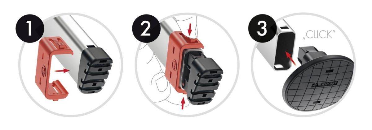 Hailo Set aus L80 Alu-Sicherheits-Haushaltsleiter ComfortLine, 4-stufig + EasyClix Garden, Size L Produktabbildung 6
