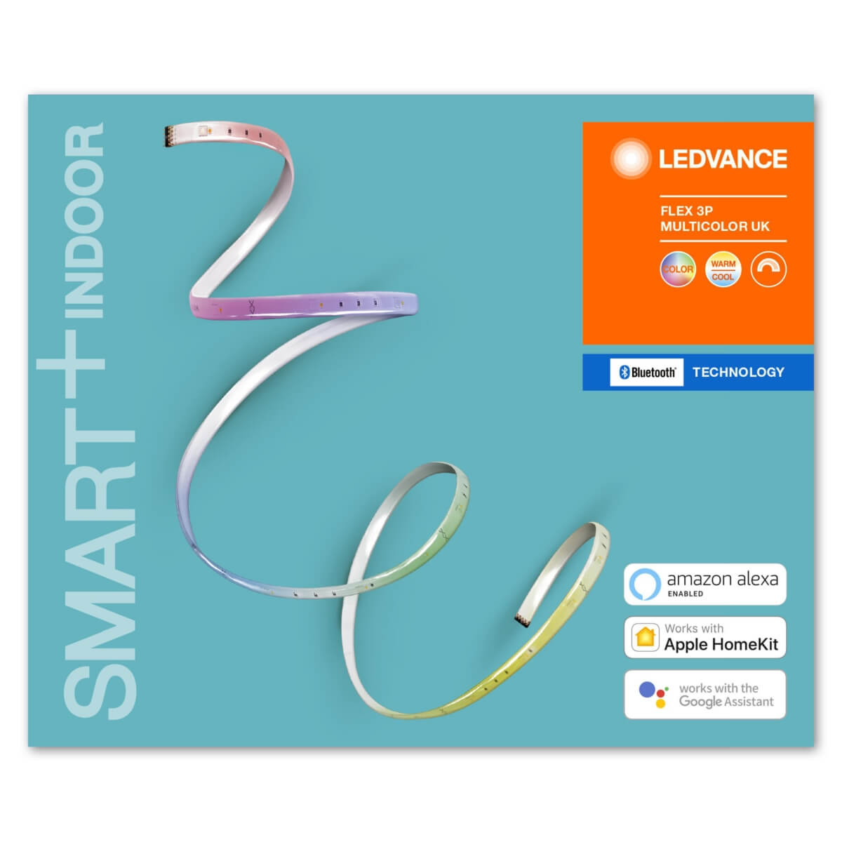 Ledvance SMART+ Bluetooth LED-Streifen Flex, UK, 10 W, 480 lm, 2700 - 6500 K, Dimmbar, RGBW Produktabbildung 2