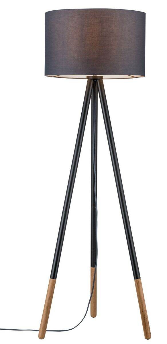 Paulmann Stehlampe | Neordic Rurik | Tripod-Stehleuchte | Wohnzimmer | dimmbare Stehleuchte | Holz Produktabbildung
