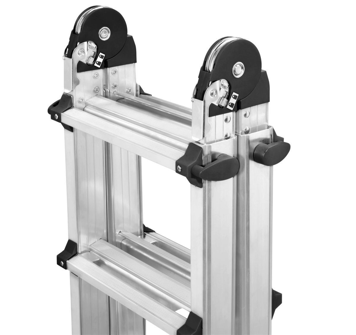 Hailo M80 Alu-Multifunktions-Teleskopleiter in verschiedenen Größen, 4-teilig & zusammenschiebbar Produktabbildung 6