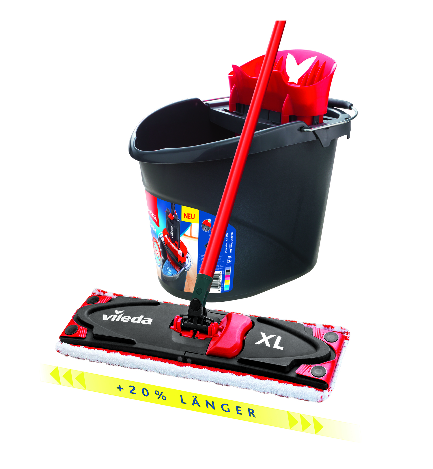 B-Ware Vileda ULTRAMAX XL, 20% längere Wischfläche, Bodenwischer mit Eimer, alle Hartböden Produktabbildung