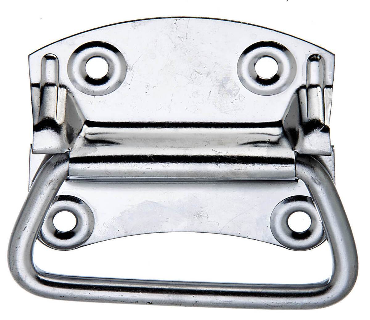 Alberts Edelstahl-Kistengriff, 100 x 80 mm, Klappgriff, Tragegriff, robust, langlebig Produktabbildung