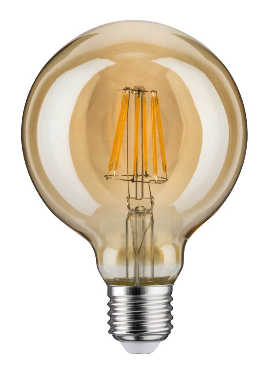Paulmann LED Vintage-Globe Ø 95 mm, 6W = 42W, E27, 500 lm, Dimmbar, Gold, Warmweiß (1700 K) Produktabbildung 2