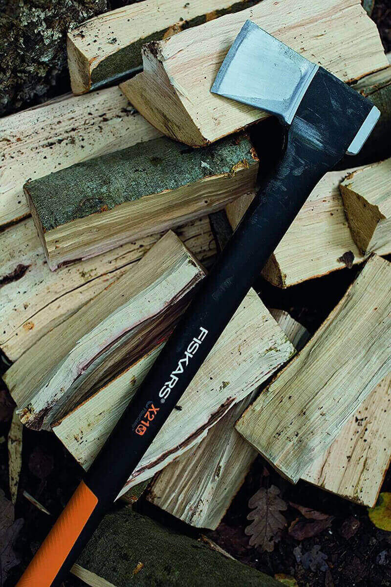 Fiskars-Set Spaltaxt X21-L mit Axtschärfer | Große Axt inkl Xsharp Produktabbildung 10