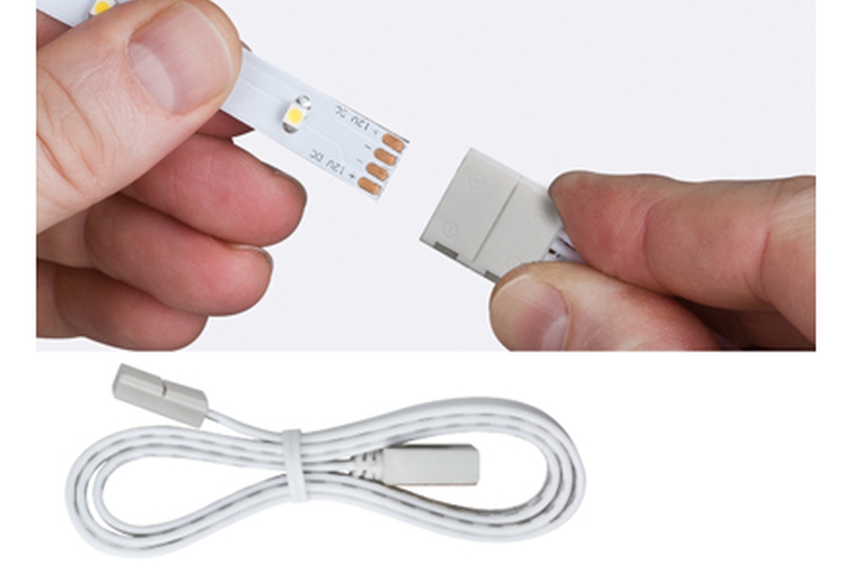 Paulmann LED-Stripes - Function YourLED ECO Clip-Connector 50cm 2er Pack Weiß Kunststoff Produktabbildung 2