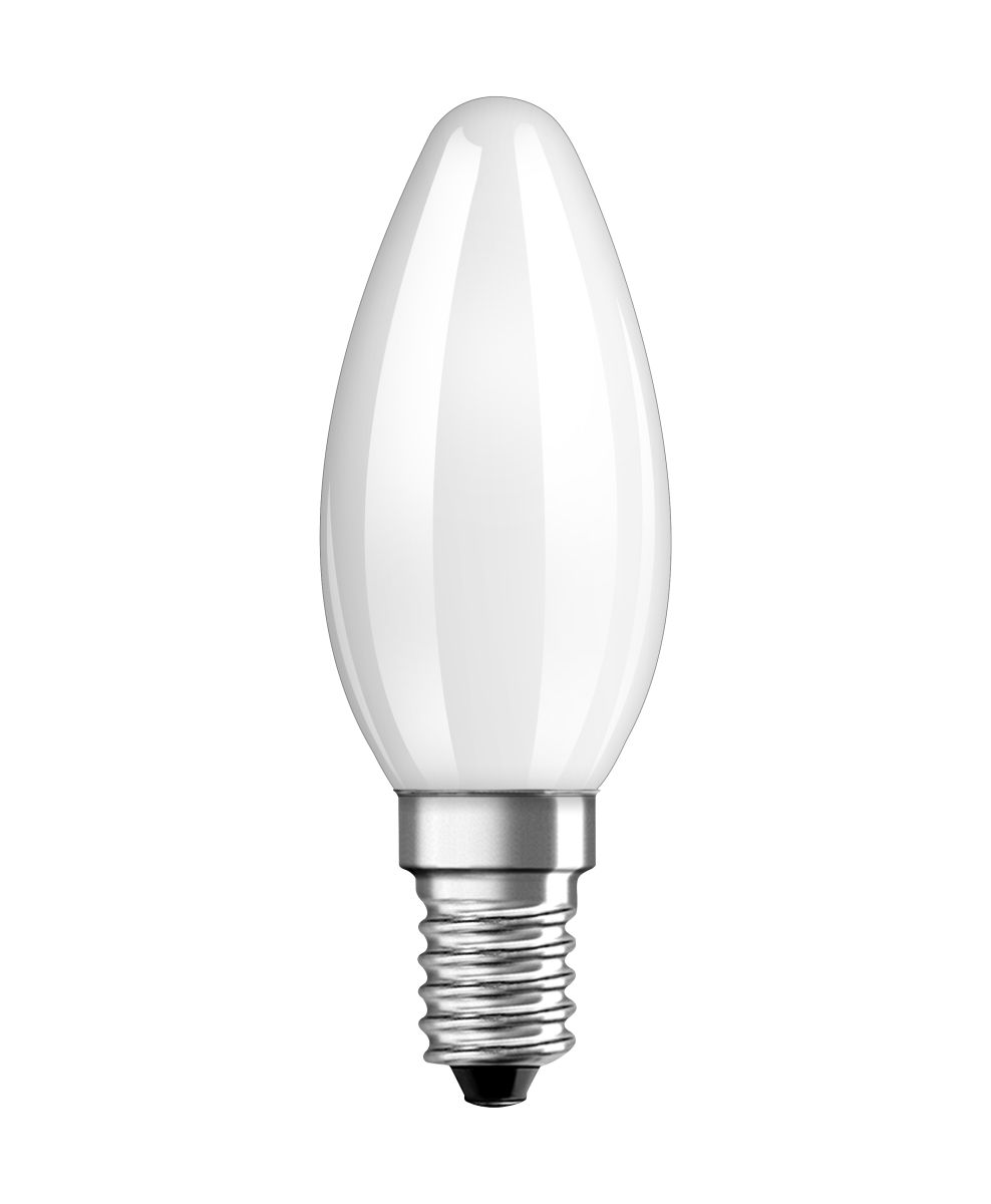 Osram 2er Pack LED BASE CLASSIC B 4W = 40W E14 Kerze 470lm 2700K Warmweiß Produktabbildung 2