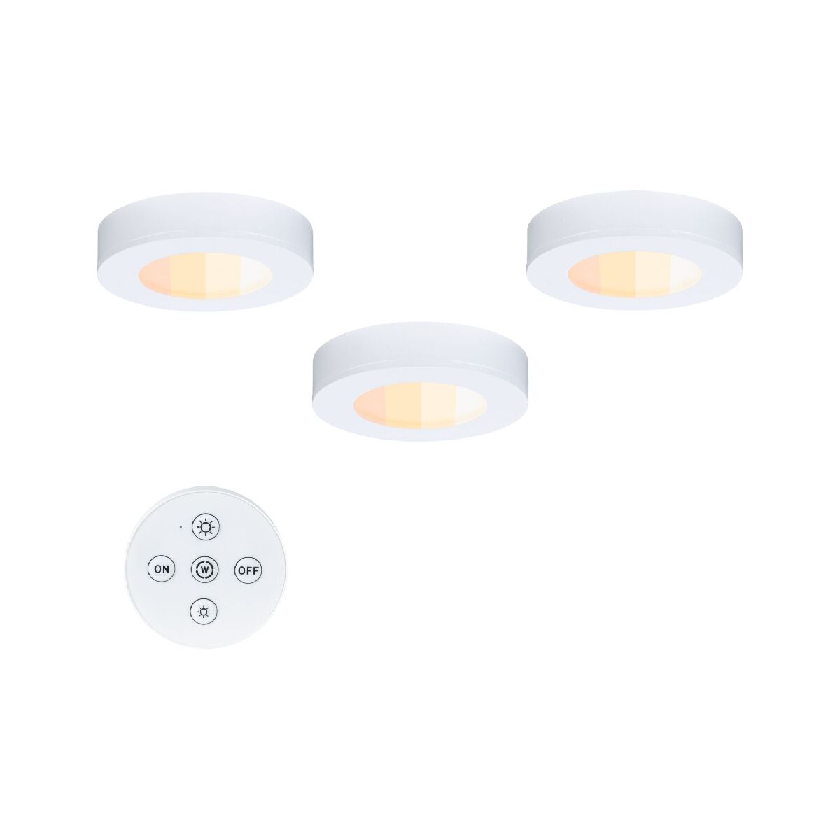 Paulmann  3 x 2,1 W LED Unterschrankleuchte Batuno Möbelaufbauleuchten Set, 70 mm 3 x 180 lm, Weiß Produktabbildung