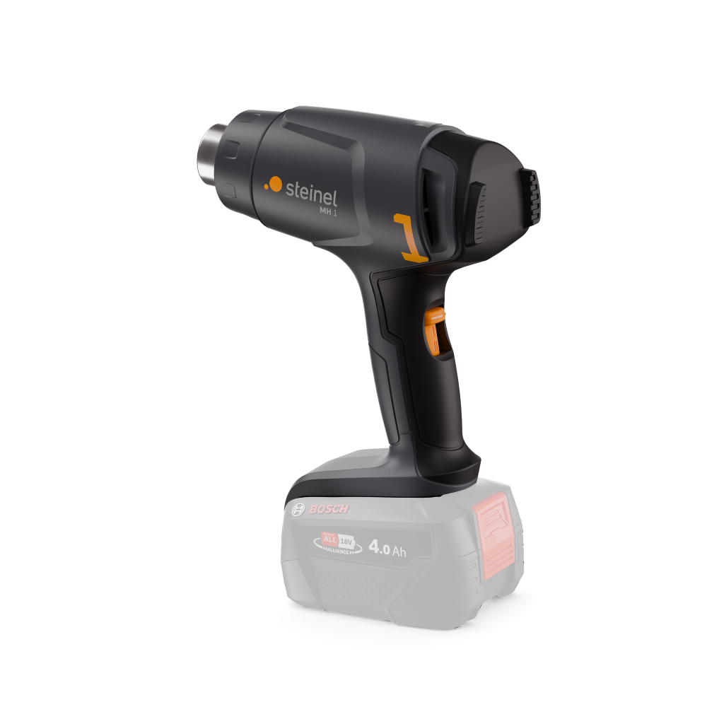 Steinel Akku Heißluftpistole MH 1, für Bosch PFA Akku System, 450°C, inkl 2 Düsen Produktabbildung