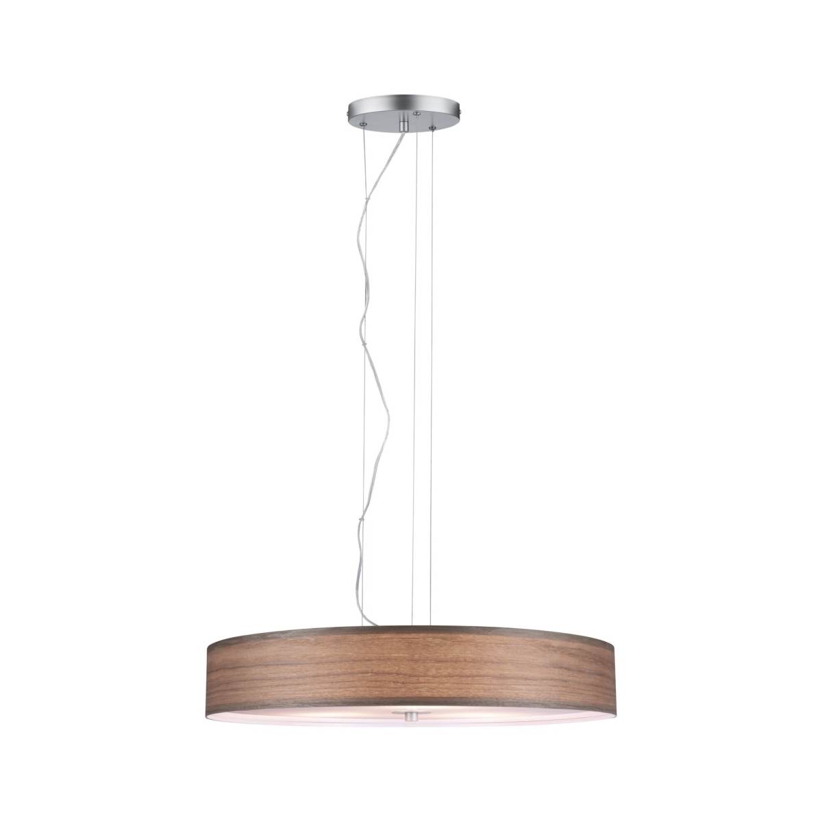 Paulmann Pendelleuchte Neordic Liska 3 flammig, E27, 3 x 20W, Ø 600 mm, Holz dunkel |Chrom matt Produktabbildung 2