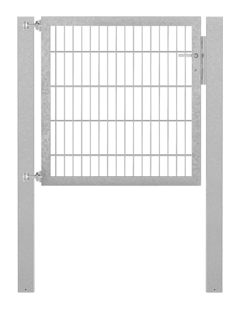 Alberts Einzeltor Flexo Plus  Doppelstabmatten | Feuerverzinkt | Zaunhöhe 0,8 - 2 m | Breite 1 - 2,5 Produktabbildung