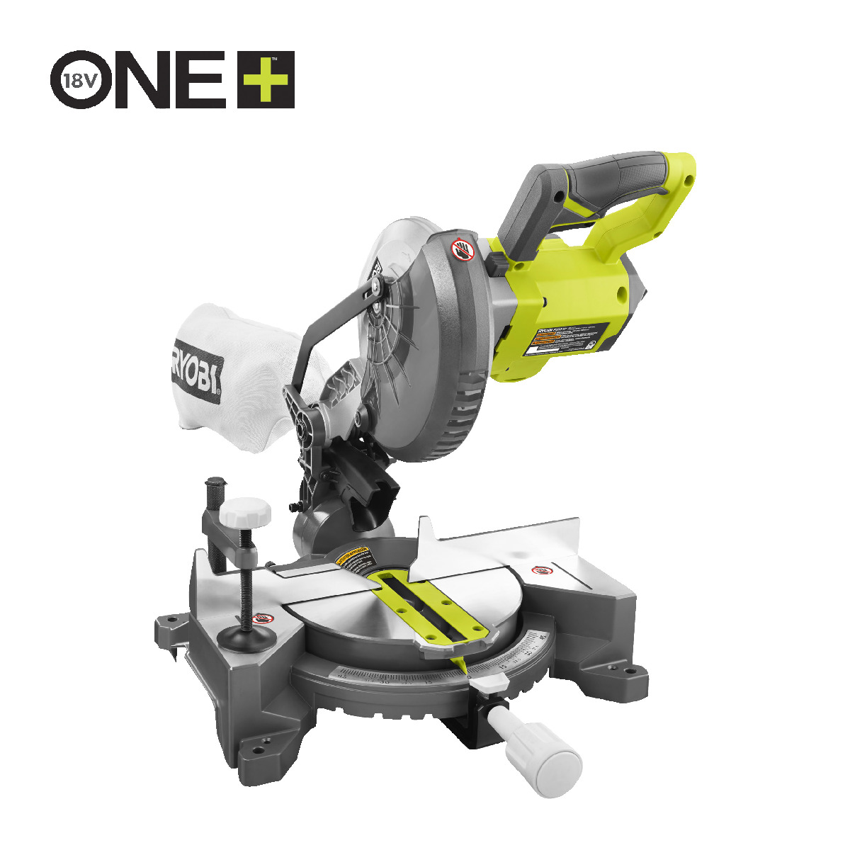 Ryobi Akku Kapp- und Gehrungssäge 18 V ONE+, 190 mm Sägeblattdurchmesser, ohne Akku & Ladegerät Produktabbildung