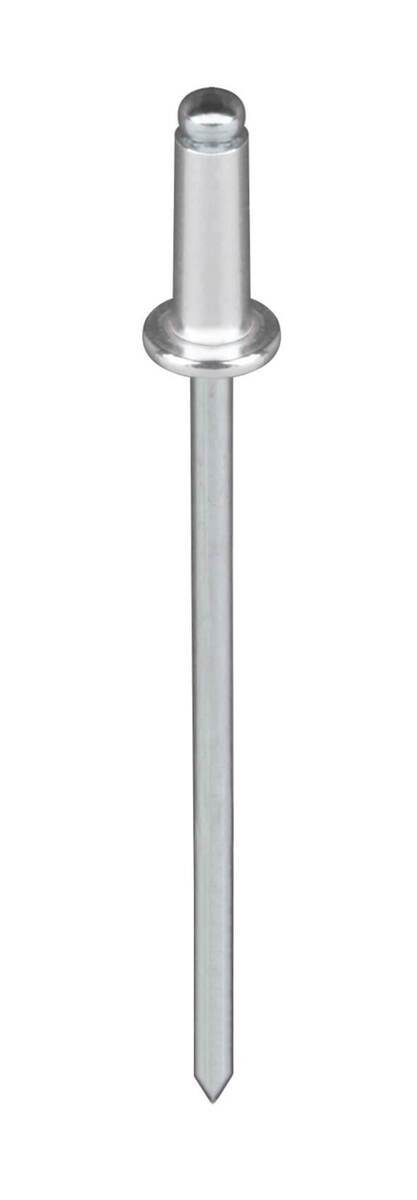 Alberts 50 Blindnieten mit Krempe Ø 4 x 10 mm 50 Stück Großpackung Alu Produktabbildung 1